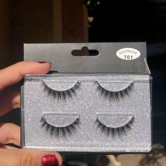 2 Pairs Mink Eyelashes Falsies - Picture 3 of 5